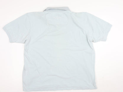 Henri Lloyd Men Blue 2XL Cotton Polo Shirt Classic Fit