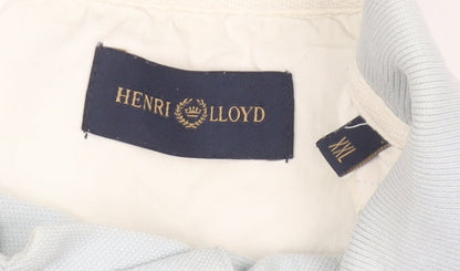 Henri Lloyd Men Blue 2XL Cotton Polo Shirt Classic Fit