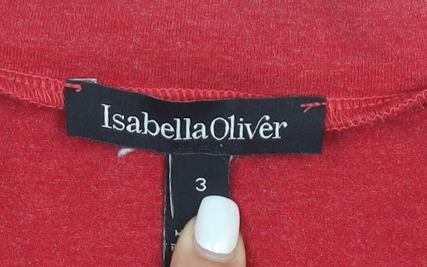 Isabella Oliver Women’s Red Maternity Wrap Dress Size M