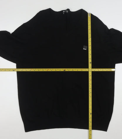 Bench Men's Black 2XL V-Neck Pullover Jumper