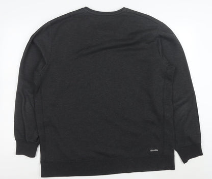 Adidas Men's Black XL Pullover Sweatshirt Climalite Essentials