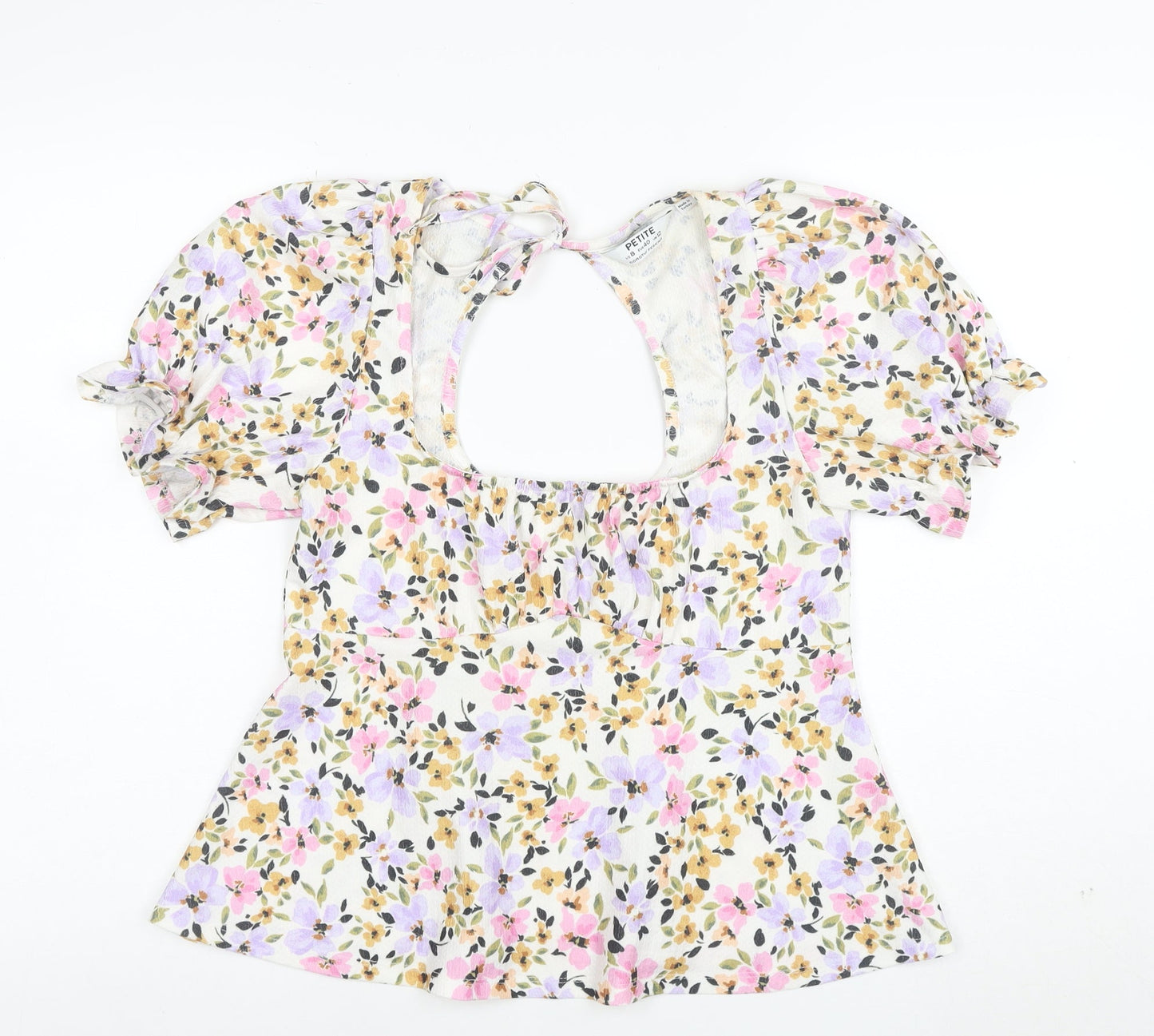 Dorothy Perkins Petite Multicoloured Floral Camisole Blouse UK 12