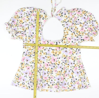 Dorothy Perkins Petite Multicoloured Floral Camisole Blouse UK 12