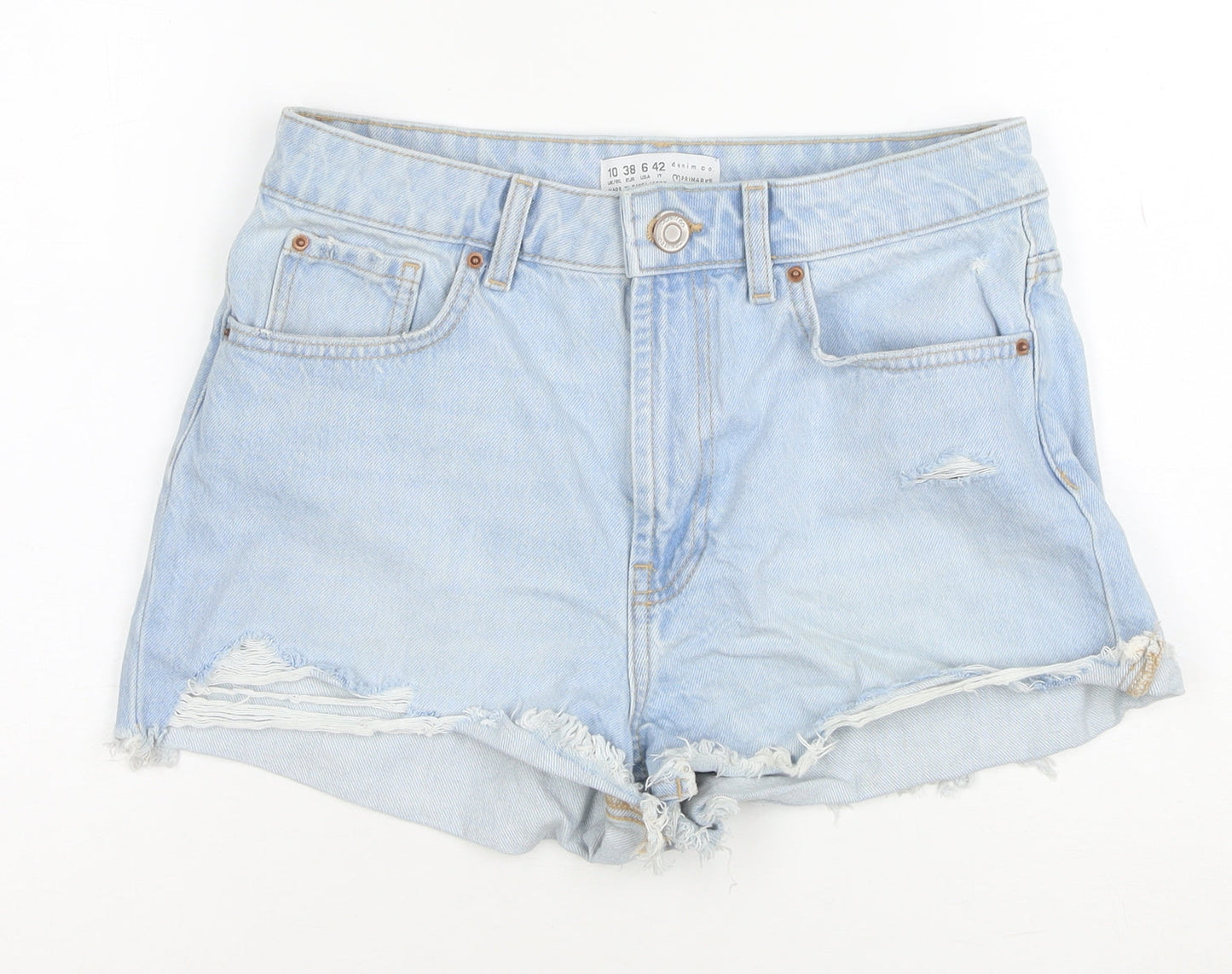 Primark Women’s Blue Denim Cut-Off Shorts Size 10