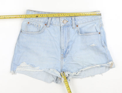 Primark Women’s Blue Denim Cut-Off Shorts Size 10