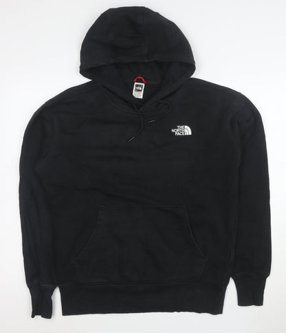 The North Face Mens Black Pullover Hoodie Size L Fleece Lined