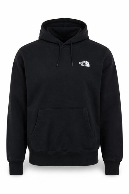 The North Face Mens Black Pullover Hoodie Size L Fleece Lined