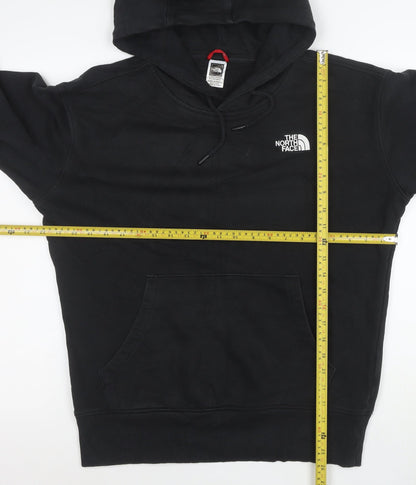The North Face Mens Black Pullover Hoodie Size L Fleece Lined