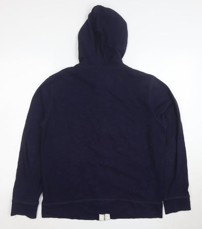 Gap Men's Blue Full Zip Hoodie Size M Cotton Casual Sweatshirt