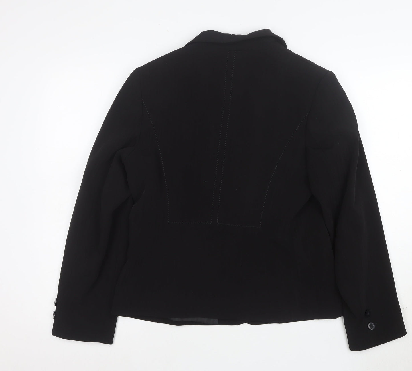 Marks and Spencer Womens Black Size 14 Classic Two-Button Suit Jacket