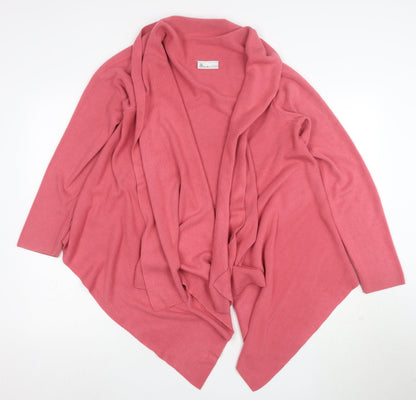 BHS Women’s Pink Long Sleeve Wrap Knit Cardigan Size 16