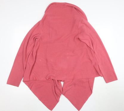 BHS Women’s Pink Long Sleeve Wrap Knit Cardigan Size 16