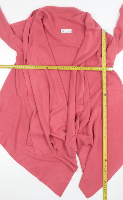 BHS Women’s Pink Long Sleeve Wrap Knit Cardigan Size 16