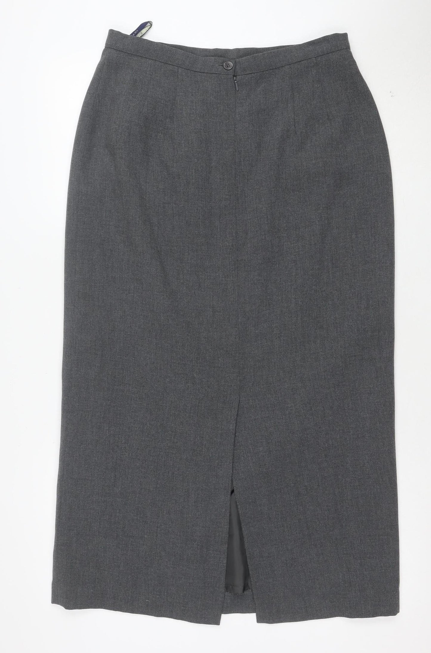 Debenhams Women Grey Size 14 Pencil Skirt Knee Length Workwear