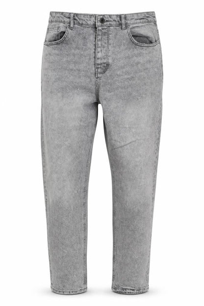 Denim Co Men's Grey Relaxed Tapered Jeans W38 L32