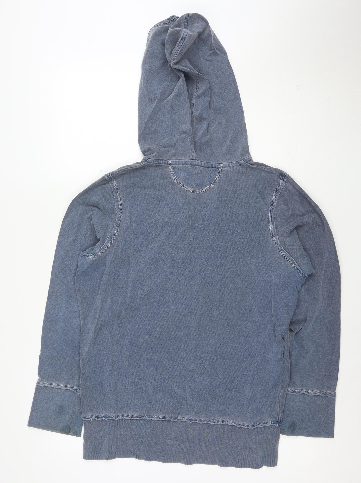 Next Women Blue Vintage Edition Pullover Hoodie UK 16 Cotton Casual