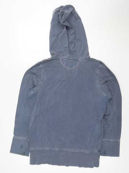 Next Women Blue Vintage Edition Pullover Hoodie UK 16 Cotton Casual