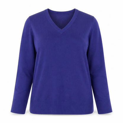 Atmosphere Womens Purple V-Neck Long Sleeve Jumper Size 16