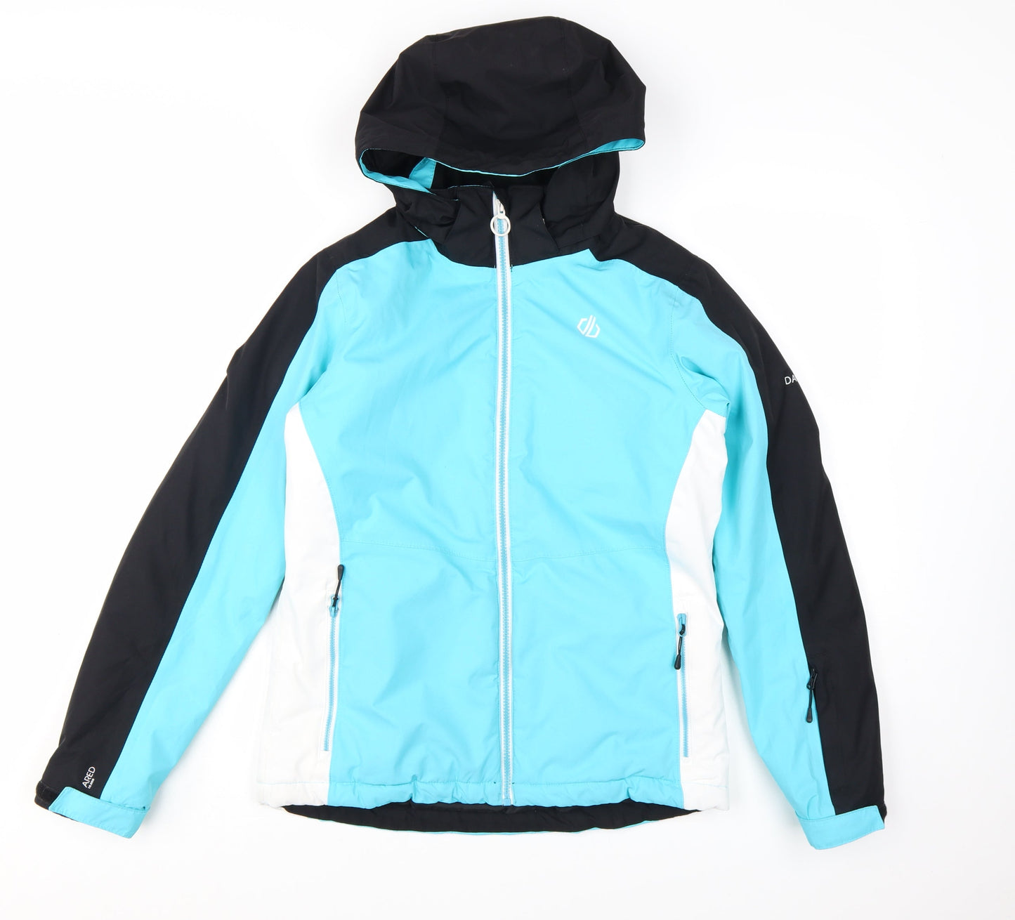 Dare 2B Womens Blue Hooded Ski Jacket UK 10 Water Resistant