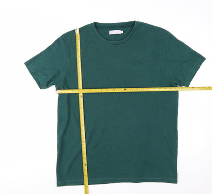 Red Herring Men's Green XL Crew Neck Cotton Blend T-Shirt