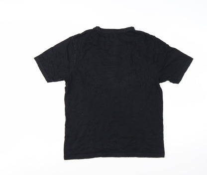 Element Boys Black XL (16 Years) Regular Fit Logo Graphic T-Shirt