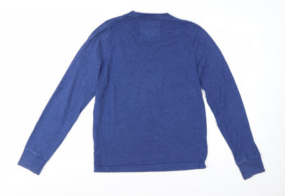 Abercrombie & Fitch Men's Blue Crew Neck Pullover Sweatshirt M