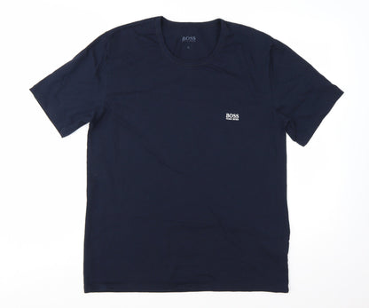 Hugo Boss Men's Navy Blue XL Crew Neck Short Sleeve T-Shirt
