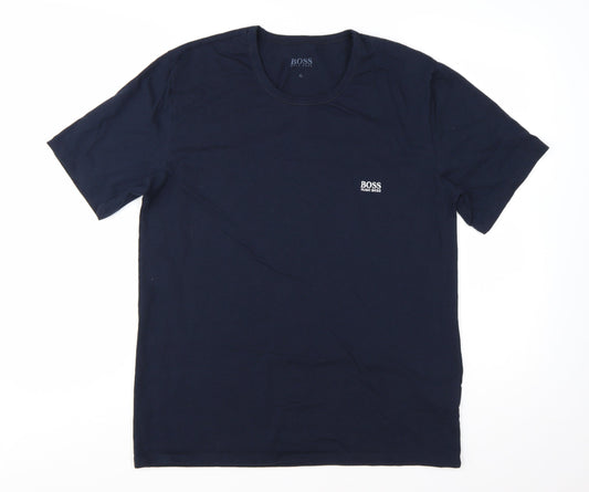 Hugo Boss Men's Navy Blue XL Crew Neck Short Sleeve T-Shirt