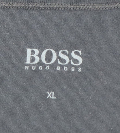 Hugo Boss Men's Navy Blue XL Crew Neck Short Sleeve T-Shirt