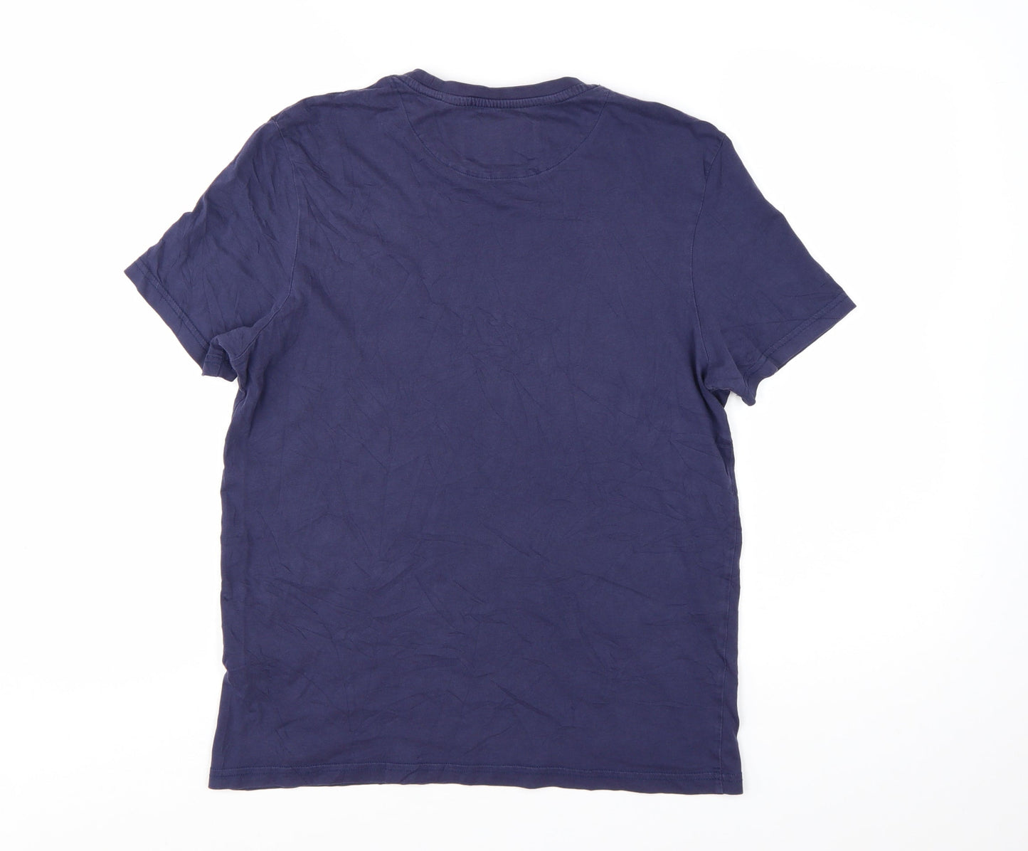 Lyle & Scott Men's Blue Cotton Crew Neck Short Sleeve T-Shirt S