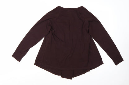 People Tree Women’s Brown Organic Cotton Long Sleeve Tunic Blouse Size 12