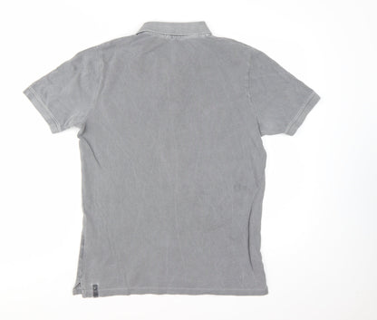 Calvin Klein Jeans Men's Grey Slim Fit Polo Shirt Size M