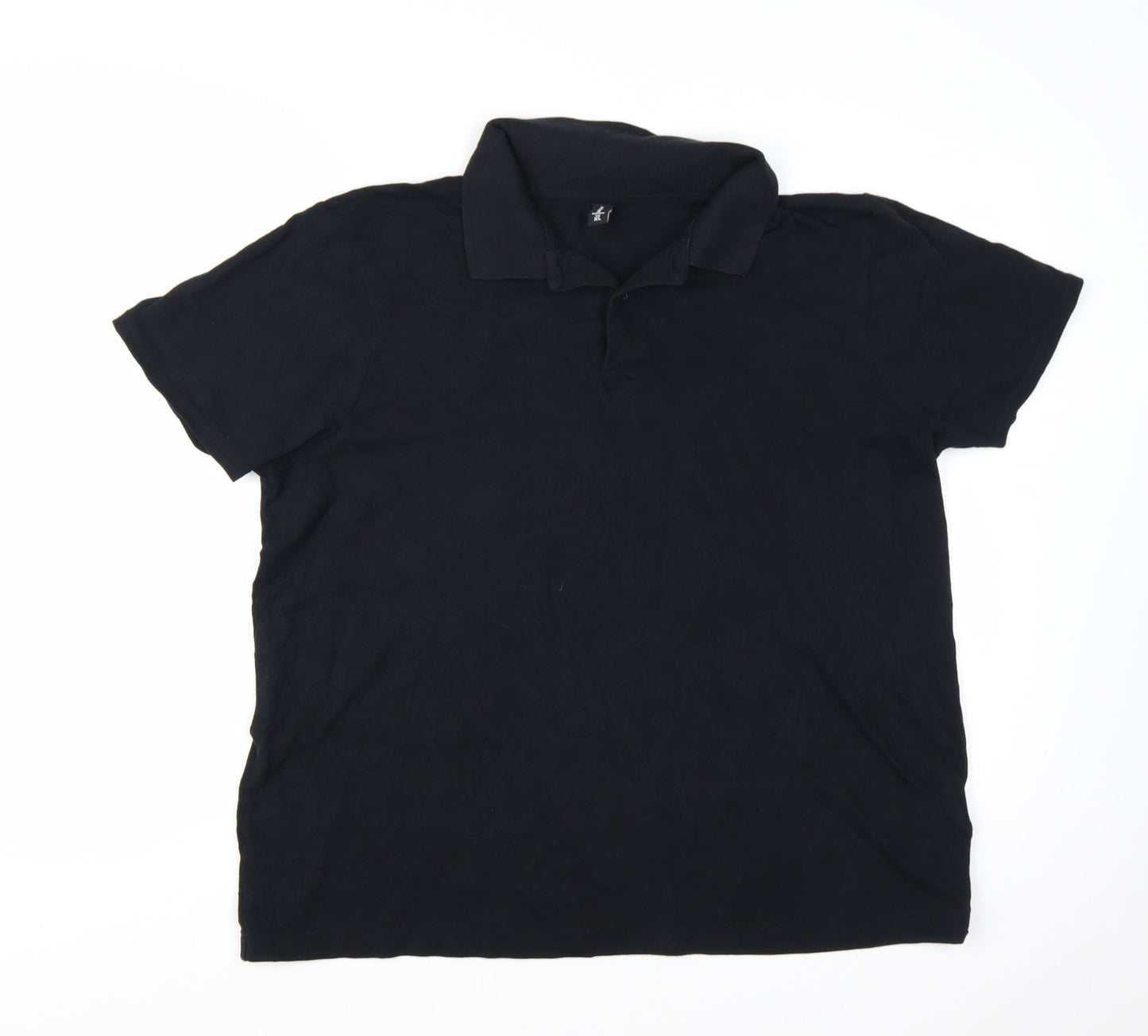 Donnay Men's Black Cotton Short Sleeve Polo Shirt XL