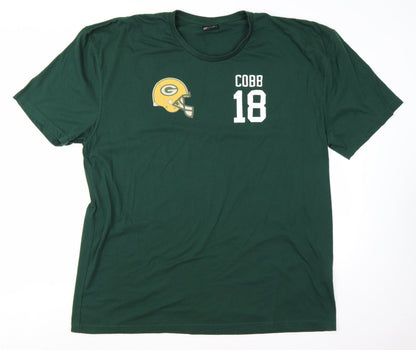 Pro RTX Men's Green Sports Graphic 4XL Crew Neck Cotton T-Shirt