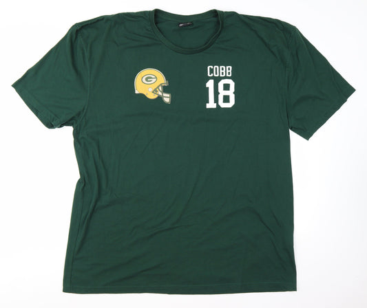 Pro RTX Men's Green Sports Graphic 4XL Crew Neck Cotton T-Shirt