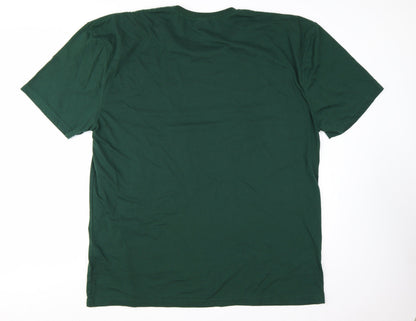 Pro RTX Men's Green Sports Graphic 4XL Crew Neck Cotton T-Shirt