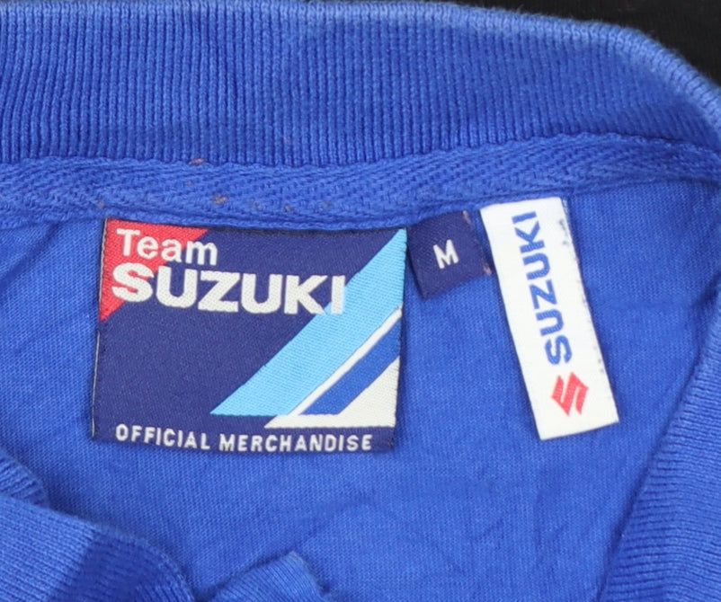 Suzuki Team Buildbase Men's Blue Black Red Polo Shirt Size M