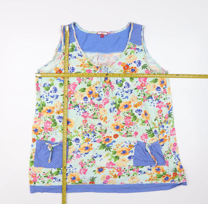 Joe Browns Women's Multicoloured Floral Tunic Tank Top Size 18