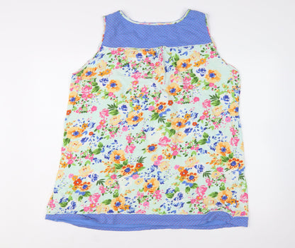 Joe Browns Women's Multicoloured Floral Tunic Tank Top Size 18