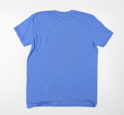 Gildan Men's Blue Bill & Ted's Excellent Adventure Graphic T-Shirt M