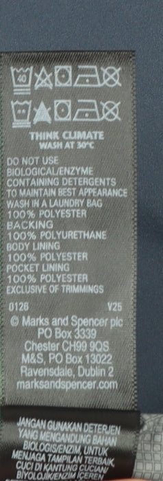Marks and Spencer Women Blue Size 10 Lightweight Rain Coat Jacket