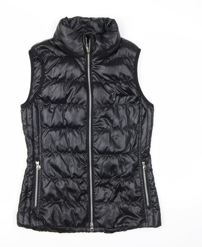GOLFINO Women's Black Puffer Waistcoat UK 8 Lightweight Down Vest