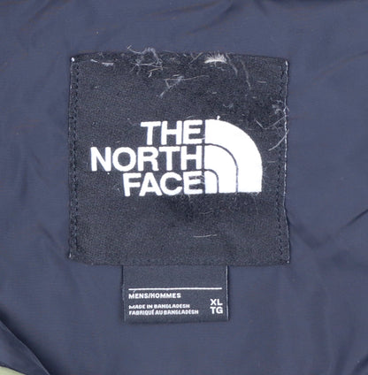 The North Face Men's Green Camouflage Puffer Jacket XL Hooded Down