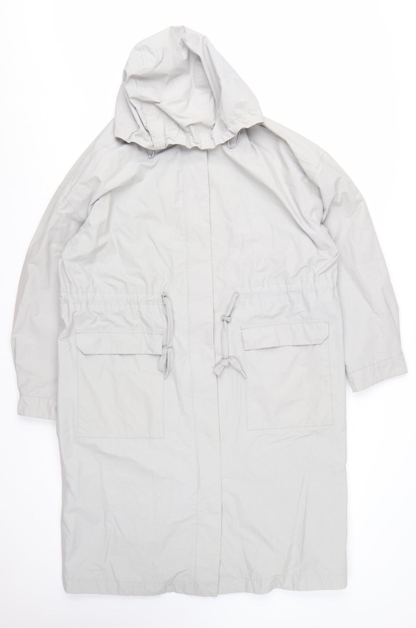Seasalt Cornwall Women’s Grey Waterproof Hooded Rain Coat UK 14