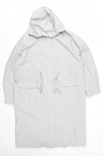 Seasalt Cornwall Women’s Grey Waterproof Hooded Rain Coat UK 14
