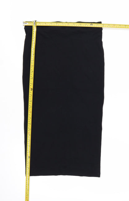 Next Women Black Size 10 Pencil Stretch Skirt