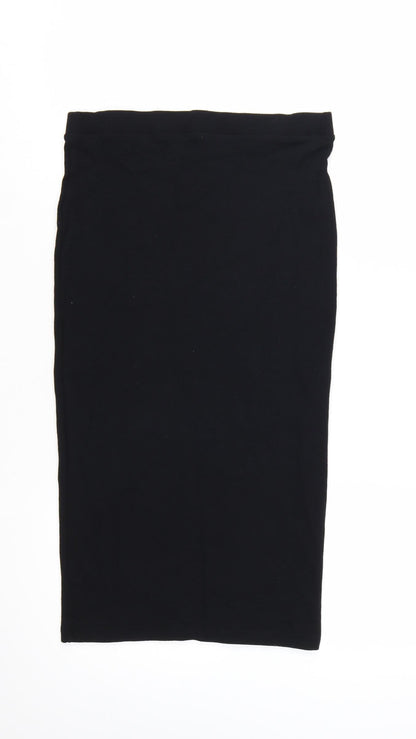 Next Women Black Size 10 Pencil Stretch Skirt