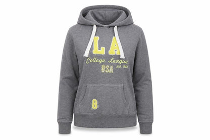 Authentic Women's Grey Hoodie Size 14 LA College Print