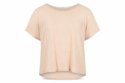 Next Women’s Beige Glitter Crew Neck Short Sleeve T-Shirt Size 10
