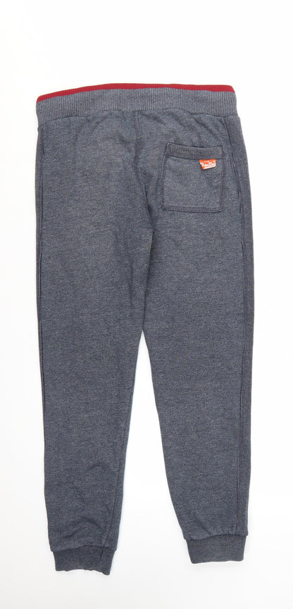Superdry Men’s Grey Slim Fit Joggers Size S Elastic Waist